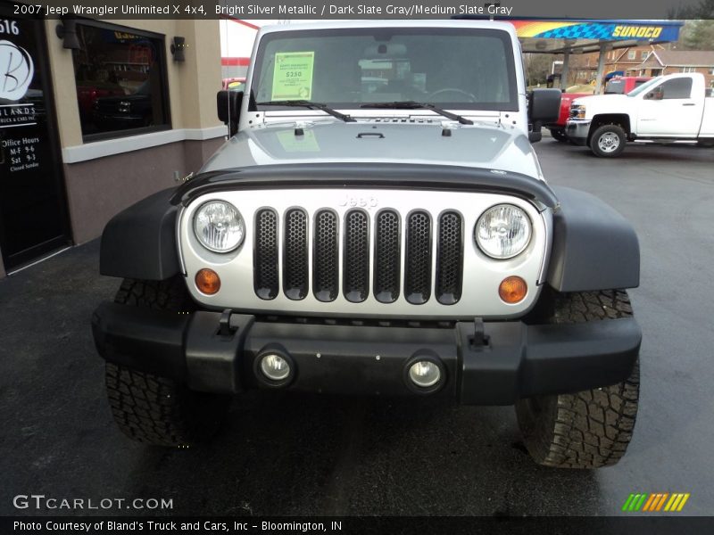 Bright Silver Metallic / Dark Slate Gray/Medium Slate Gray 2007 Jeep Wrangler Unlimited X 4x4
