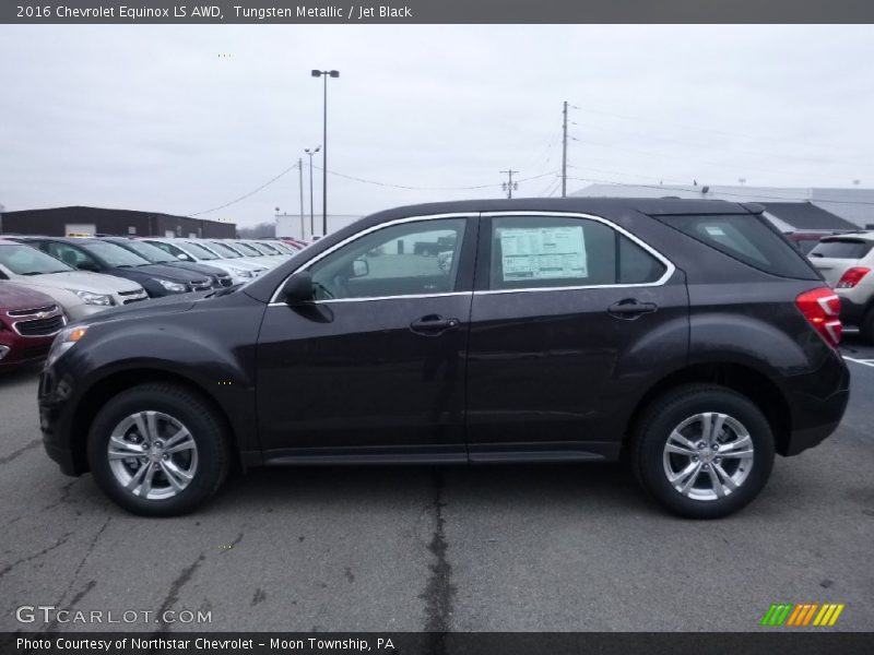 Tungsten Metallic / Jet Black 2016 Chevrolet Equinox LS AWD