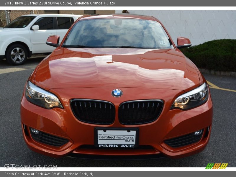 Valencia Orange / Black 2015 BMW 2 Series 228i xDrive Coupe