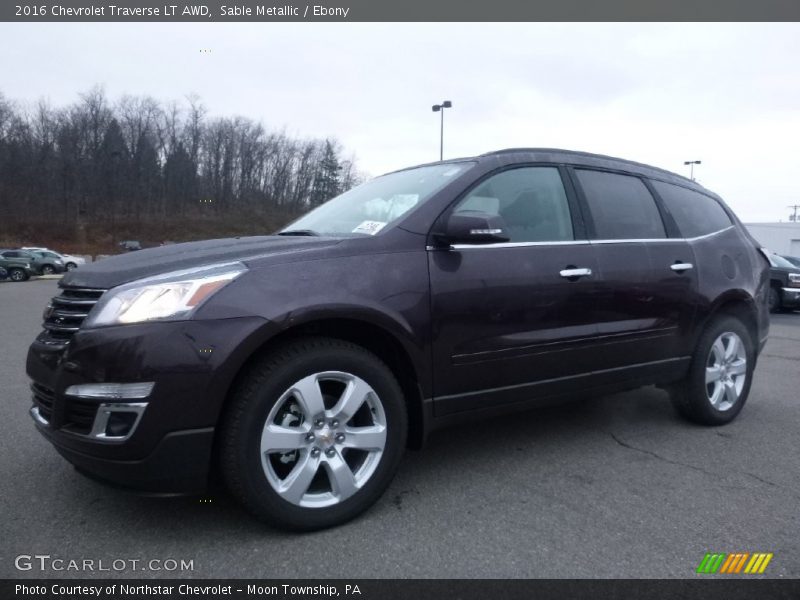 Sable Metallic / Ebony 2016 Chevrolet Traverse LT AWD
