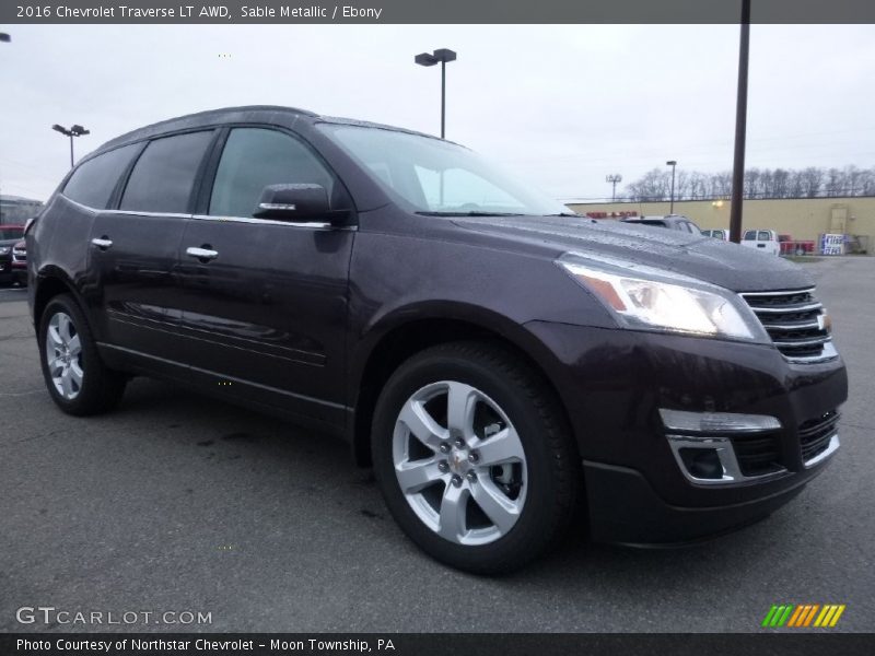 Sable Metallic / Ebony 2016 Chevrolet Traverse LT AWD