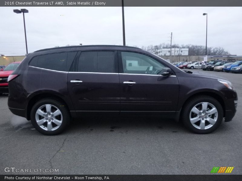 Sable Metallic / Ebony 2016 Chevrolet Traverse LT AWD