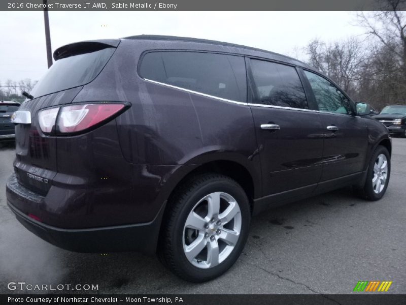 Sable Metallic / Ebony 2016 Chevrolet Traverse LT AWD