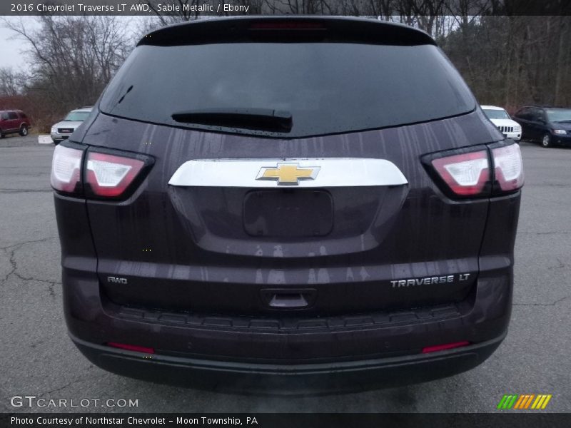 Sable Metallic / Ebony 2016 Chevrolet Traverse LT AWD