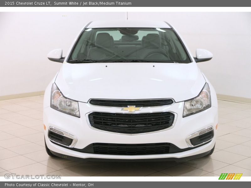 Summit White / Jet Black/Medium Titanium 2015 Chevrolet Cruze LT