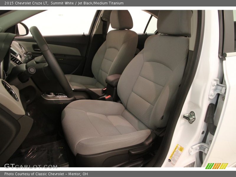 Summit White / Jet Black/Medium Titanium 2015 Chevrolet Cruze LT