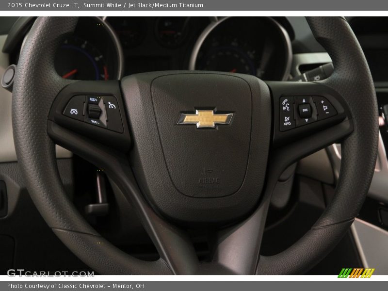 Summit White / Jet Black/Medium Titanium 2015 Chevrolet Cruze LT