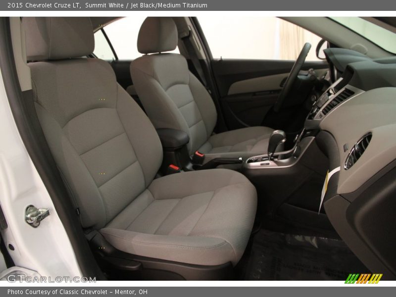 Summit White / Jet Black/Medium Titanium 2015 Chevrolet Cruze LT