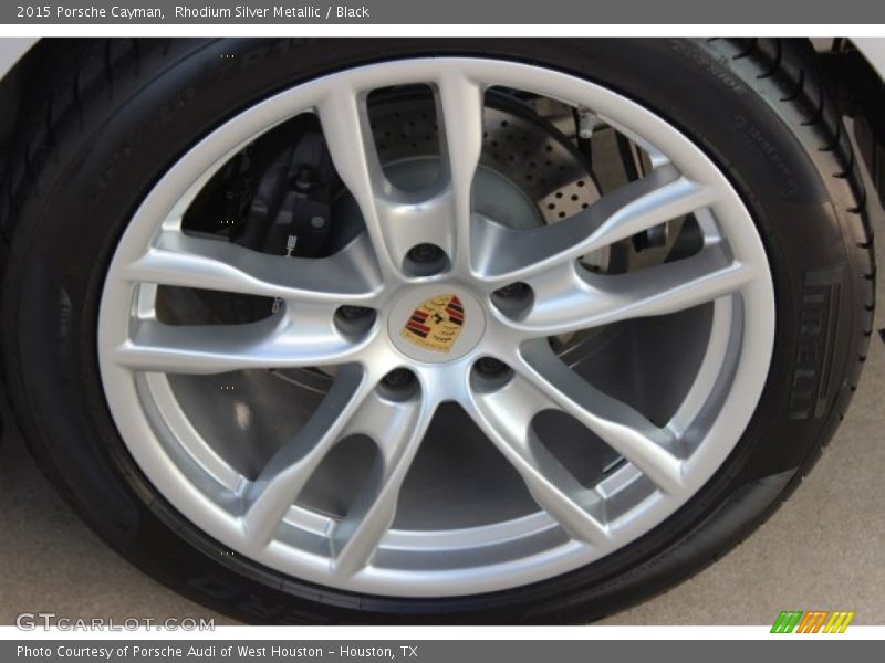 Rhodium Silver Metallic / Black 2015 Porsche Cayman