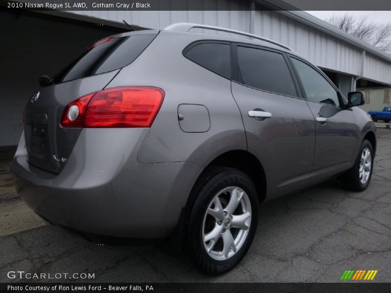 Gotham Gray / Black 2010 Nissan Rogue SL AWD