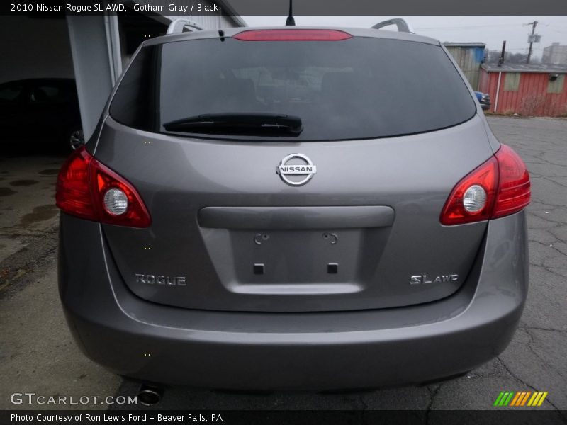 Gotham Gray / Black 2010 Nissan Rogue SL AWD