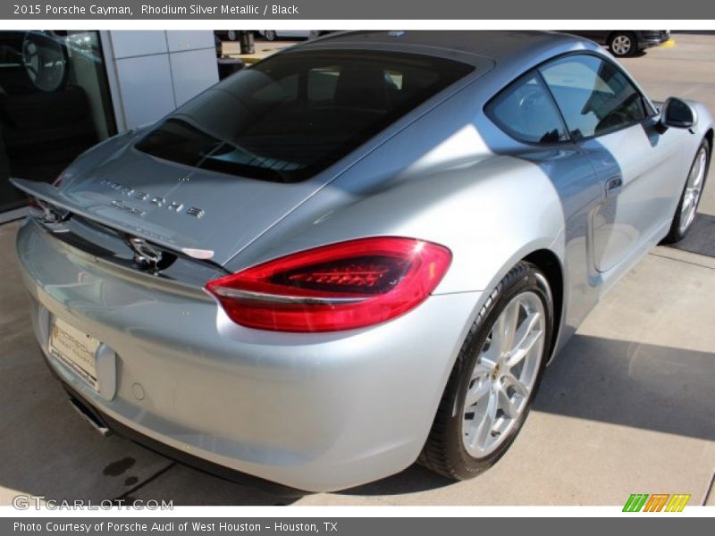 Rhodium Silver Metallic / Black 2015 Porsche Cayman