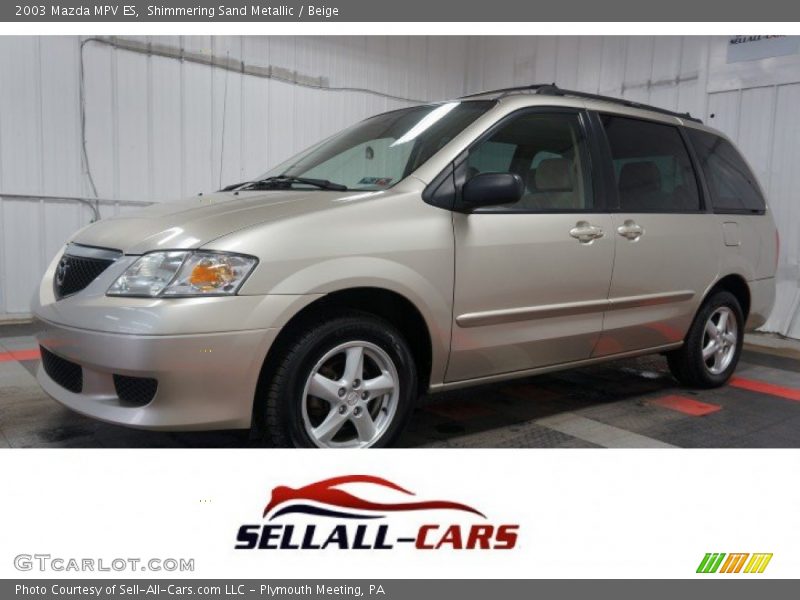 Shimmering Sand Metallic / Beige 2003 Mazda MPV ES