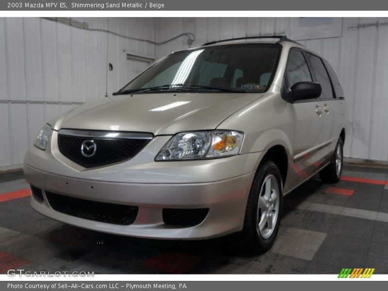 Shimmering Sand Metallic / Beige 2003 Mazda MPV ES