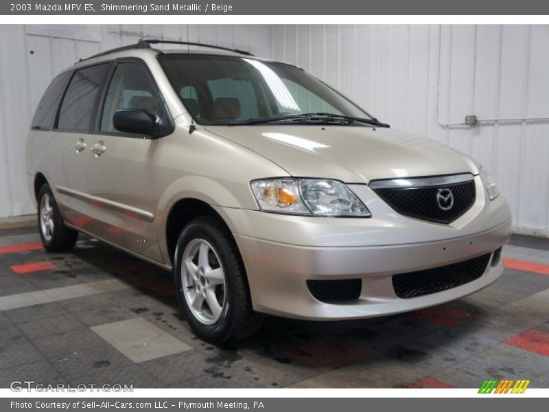 Shimmering Sand Metallic / Beige 2003 Mazda MPV ES