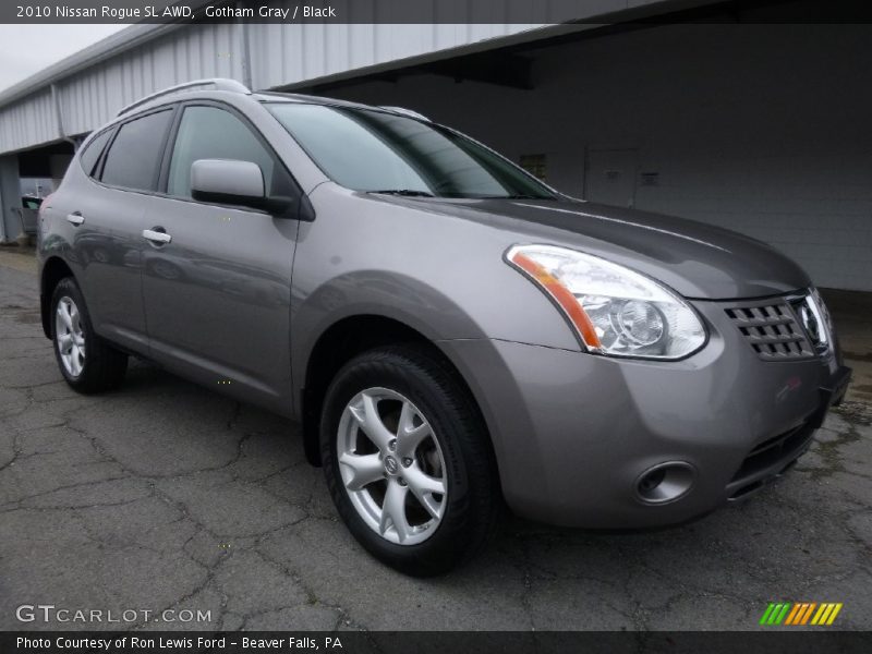 Gotham Gray / Black 2010 Nissan Rogue SL AWD