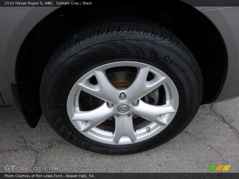 Gotham Gray / Black 2010 Nissan Rogue SL AWD