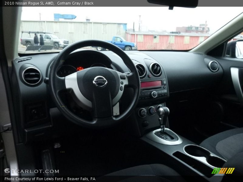Gotham Gray / Black 2010 Nissan Rogue SL AWD