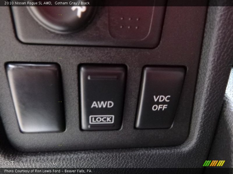 Gotham Gray / Black 2010 Nissan Rogue SL AWD