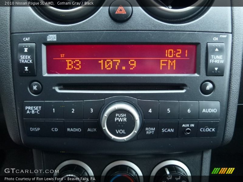 Gotham Gray / Black 2010 Nissan Rogue SL AWD