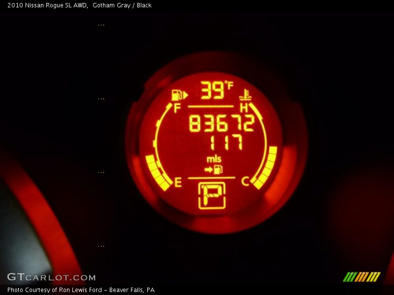 Gotham Gray / Black 2010 Nissan Rogue SL AWD