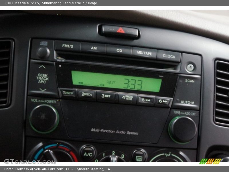 Shimmering Sand Metallic / Beige 2003 Mazda MPV ES