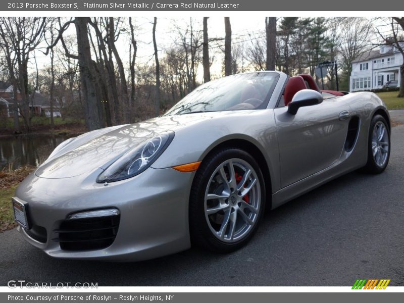 Platinum Silver Metallic / Carrera Red Natural Leather 2013 Porsche Boxster S