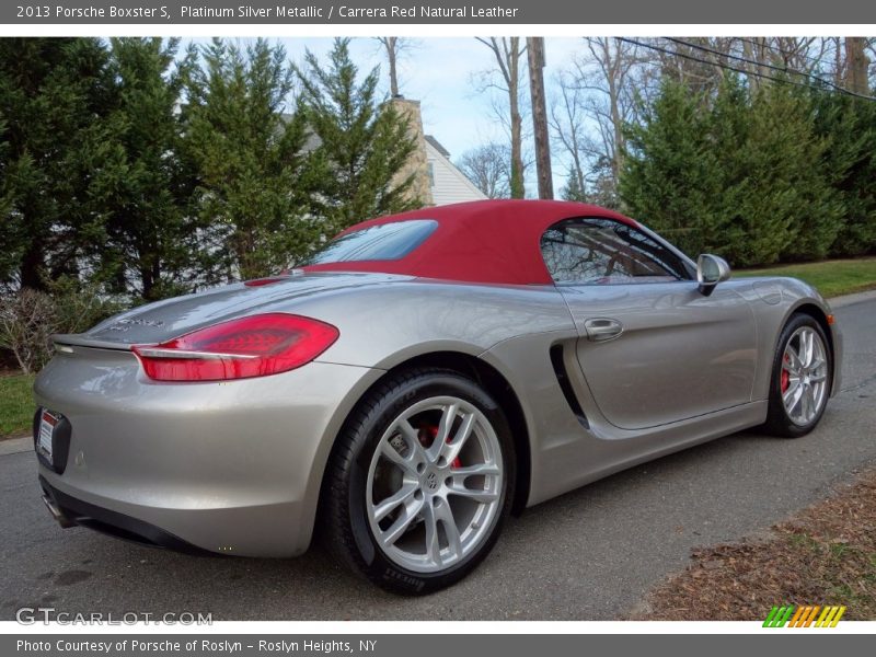 Platinum Silver Metallic / Carrera Red Natural Leather 2013 Porsche Boxster S