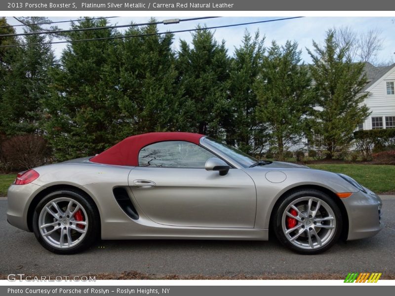 Platinum Silver Metallic / Carrera Red Natural Leather 2013 Porsche Boxster S