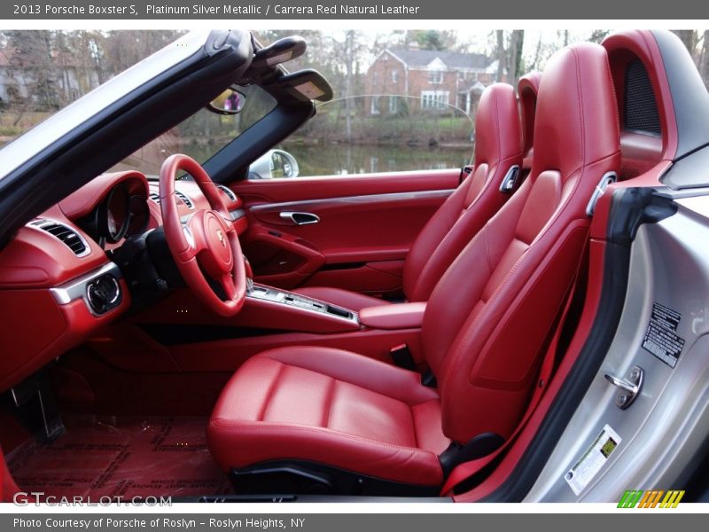 Platinum Silver Metallic / Carrera Red Natural Leather 2013 Porsche Boxster S