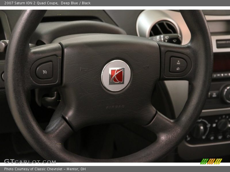 Deep Blue / Black 2007 Saturn ION 2 Quad Coupe