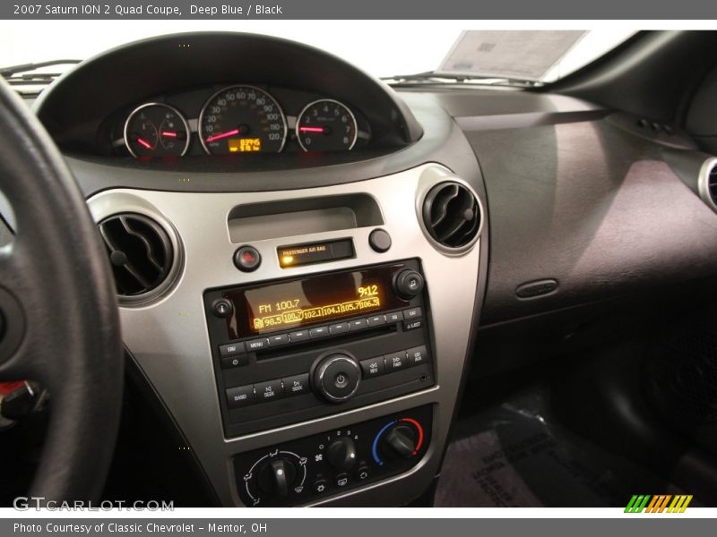 Deep Blue / Black 2007 Saturn ION 2 Quad Coupe