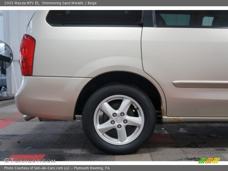 Shimmering Sand Metallic / Beige 2003 Mazda MPV ES