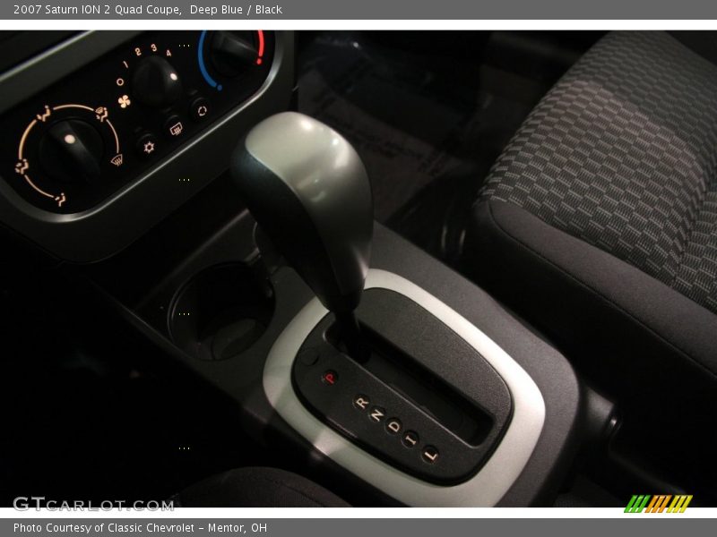 Deep Blue / Black 2007 Saturn ION 2 Quad Coupe