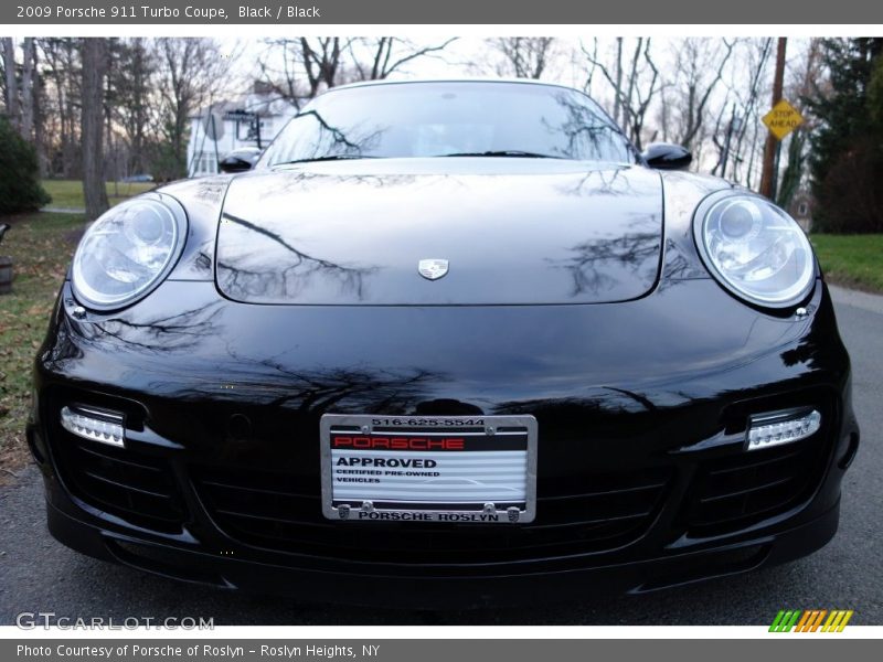 Black / Black 2009 Porsche 911 Turbo Coupe