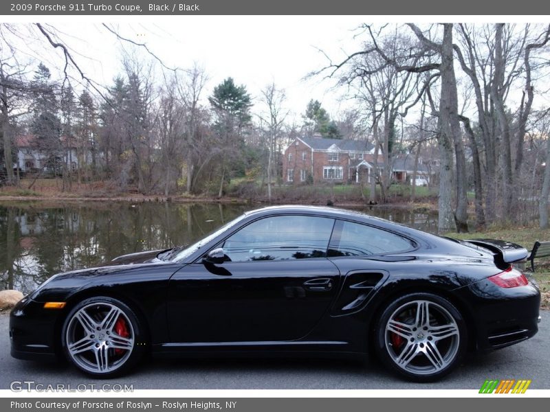 Black / Black 2009 Porsche 911 Turbo Coupe