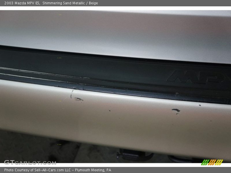 Shimmering Sand Metallic / Beige 2003 Mazda MPV ES