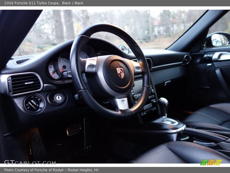 Black / Black 2009 Porsche 911 Turbo Coupe