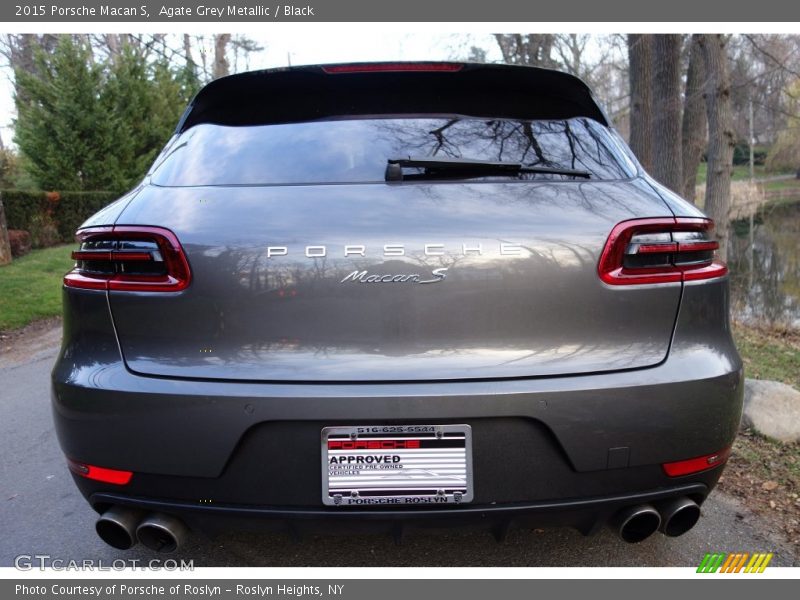 Agate Grey Metallic / Black 2015 Porsche Macan S