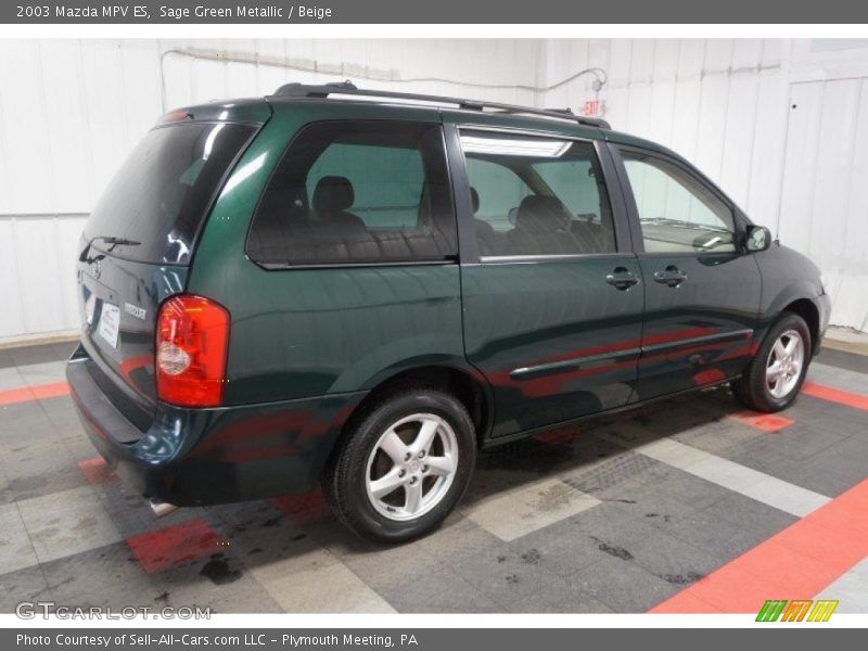 Sage Green Metallic / Beige 2003 Mazda MPV ES