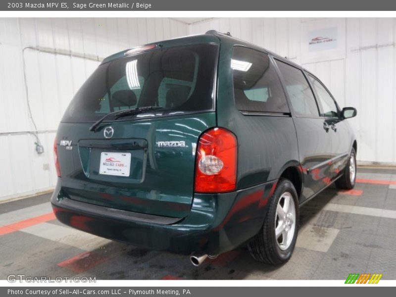 Sage Green Metallic / Beige 2003 Mazda MPV ES