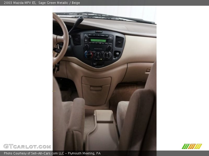 Sage Green Metallic / Beige 2003 Mazda MPV ES