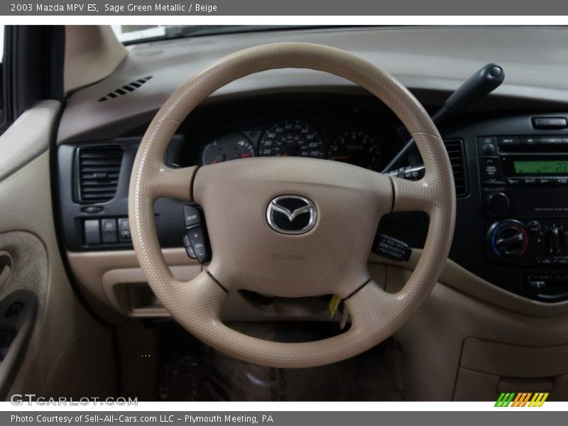 Sage Green Metallic / Beige 2003 Mazda MPV ES