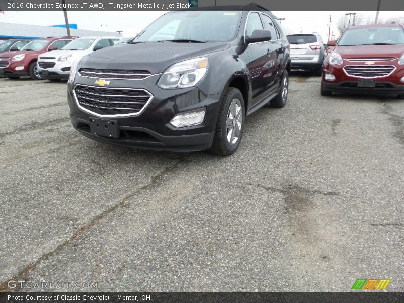 Tungsten Metallic / Jet Black 2016 Chevrolet Equinox LT AWD
