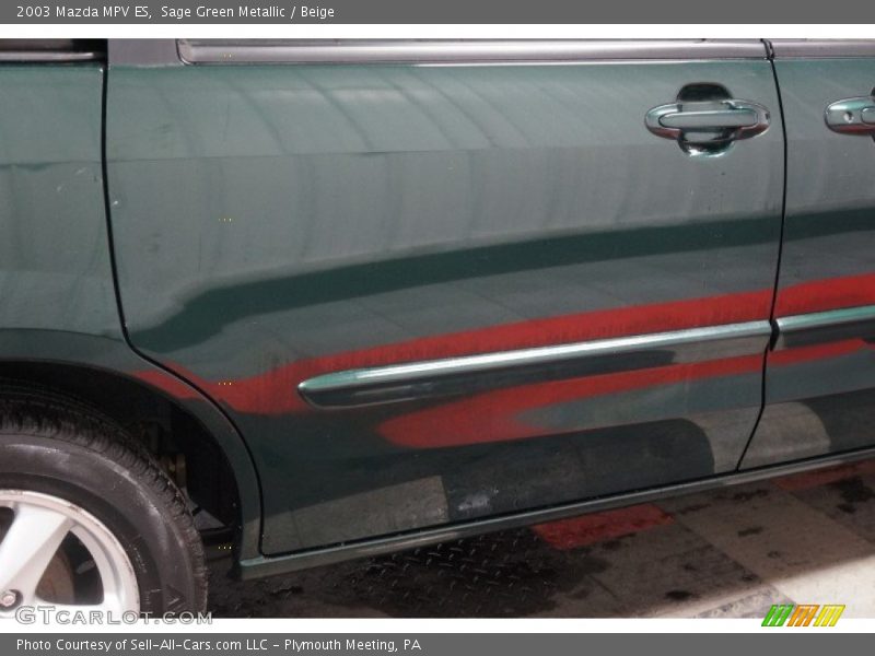 Sage Green Metallic / Beige 2003 Mazda MPV ES