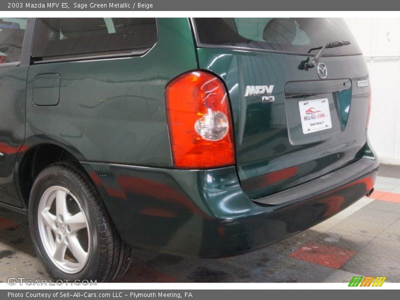 Sage Green Metallic / Beige 2003 Mazda MPV ES