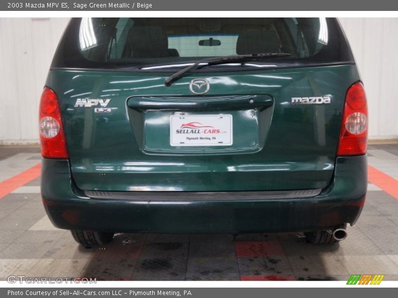 Sage Green Metallic / Beige 2003 Mazda MPV ES