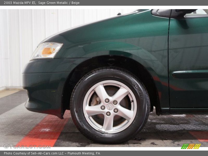 Sage Green Metallic / Beige 2003 Mazda MPV ES