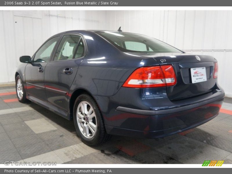 Fusion Blue Metallic / Slate Gray 2006 Saab 9-3 2.0T Sport Sedan