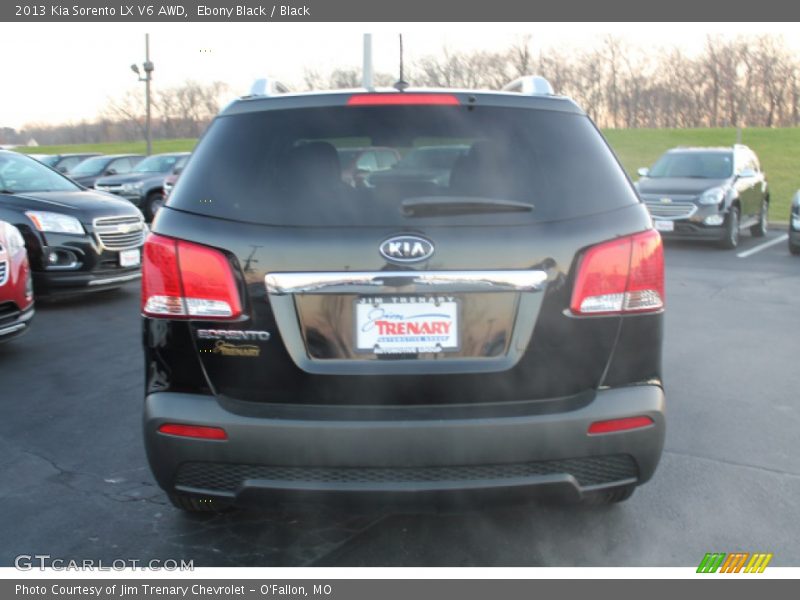 Ebony Black / Black 2013 Kia Sorento LX V6 AWD